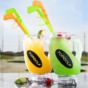 TOP GOLF DRIVING RANGE LED FLASHLIGHT LIGHT-UP SOUVENIR TUMBLER SET OF TWO
